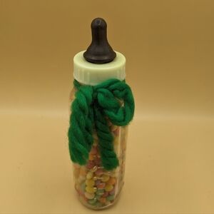 Vintage Evenflo Baby Bottle Glass 8oz Measurements Baby Shower PROP Game Decor